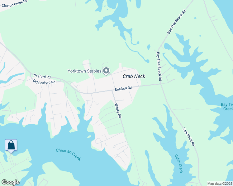 map of restaurants, bars, coffee shops, grocery stores, and more near 3806 Seaford Road in Seaford