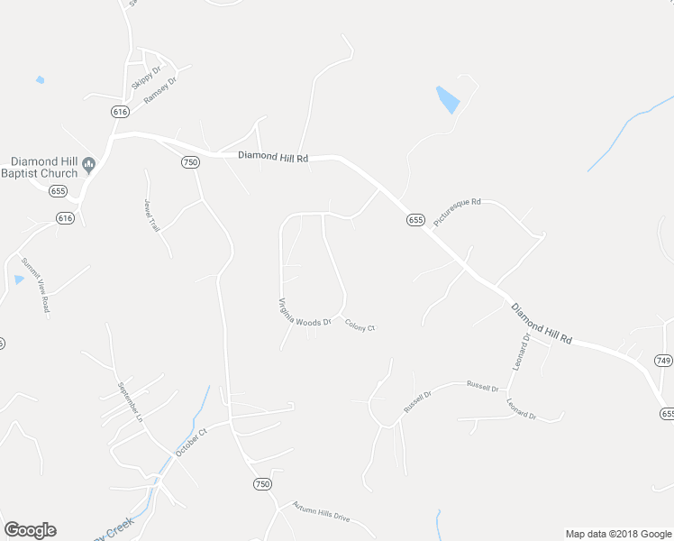 map of restaurants, bars, coffee shops, grocery stores, and more near 1813 Virginia Woods Drive in Moneta