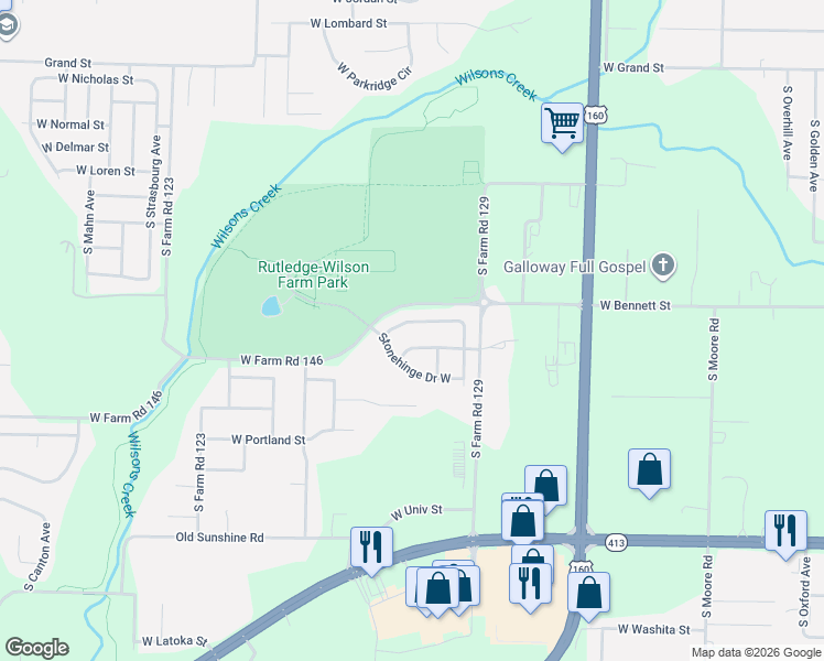 map of restaurants, bars, coffee shops, grocery stores, and more near 3776 Cobblefield Street West in Springfield