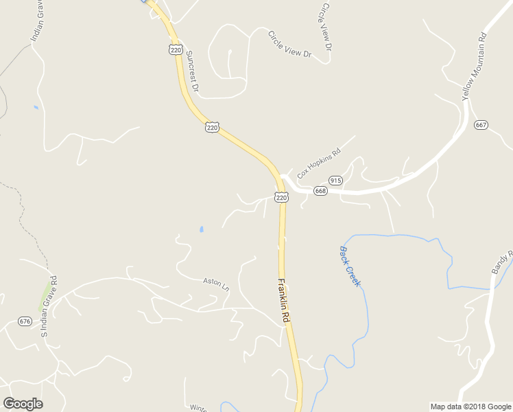 map of restaurants, bars, coffee shops, grocery stores, and more near 5941 Brethren Road in Roanoke