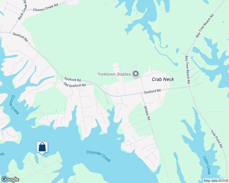 map of restaurants, bars, coffee shops, grocery stores, and more near 3601 Seaford Road in Seaford