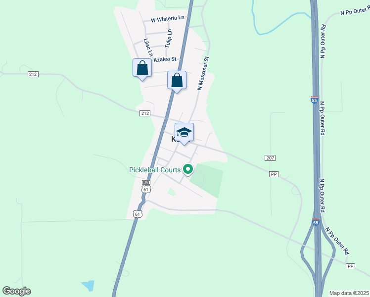 map of restaurants, bars, coffee shops, grocery stores, and more near in Kelso