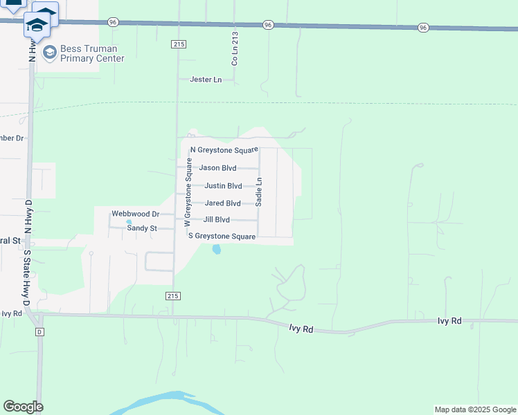 map of restaurants, bars, coffee shops, grocery stores, and more near 328 Sadie Lane in Webb City