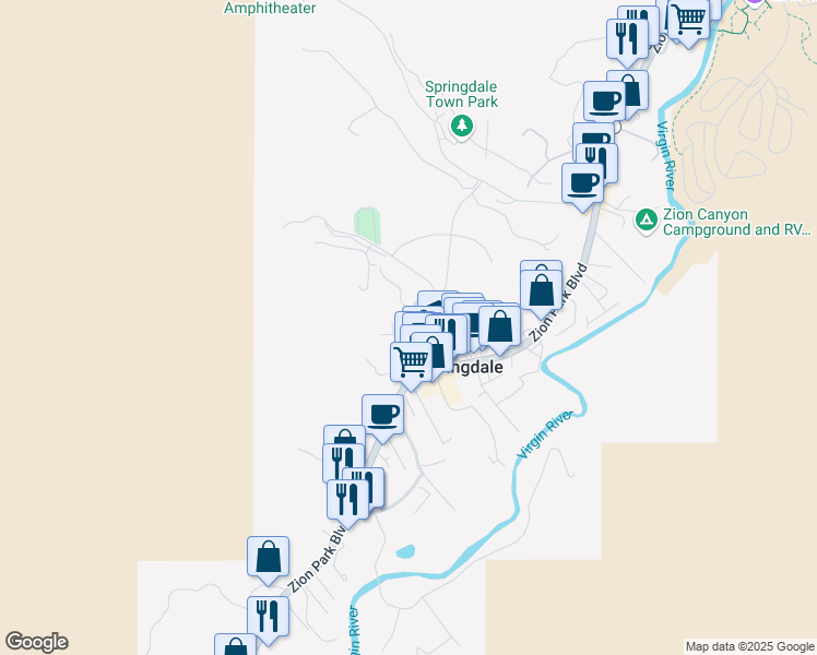 map of restaurants, bars, coffee shops, grocery stores, and more near 941 Foothill Lane in Apple Valley