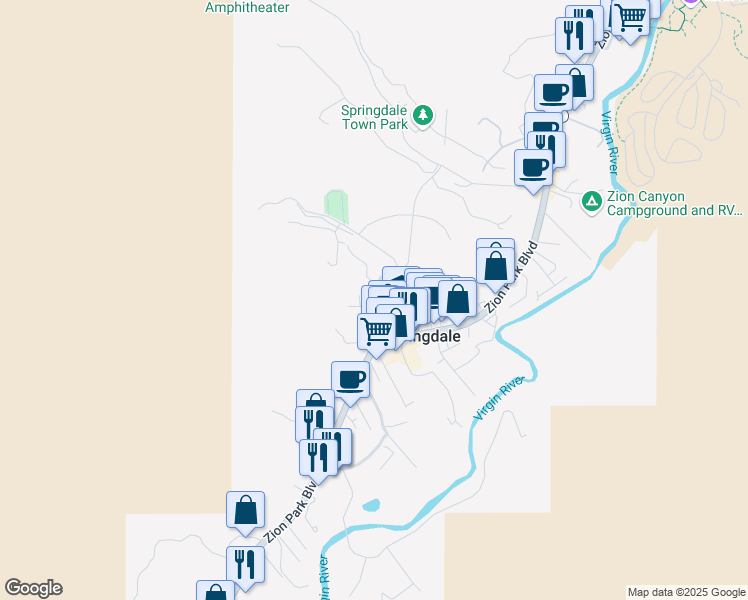 map of restaurants, bars, coffee shops, grocery stores, and more near 941 Foothill Lane in Apple Valley