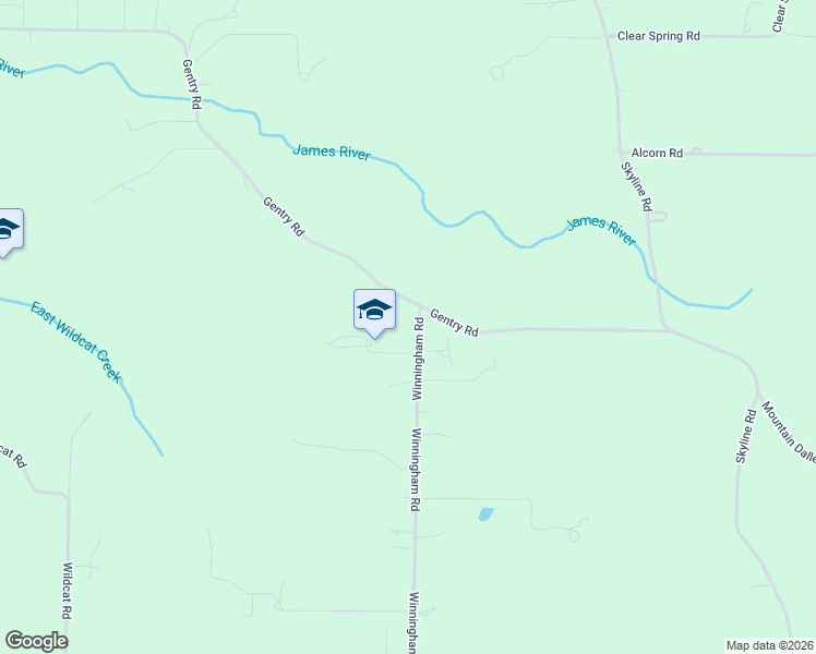 map of restaurants, bars, coffee shops, grocery stores, and more near 1289-1305 Winningham Road in Seymour