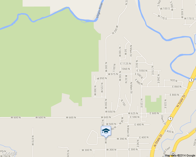 map of restaurants, bars, coffee shops, grocery stores, and more near 926 North 300 West in Hurricane