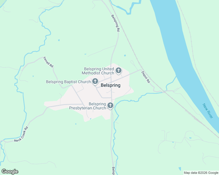 map of restaurants, bars, coffee shops, grocery stores, and more near in Belspring