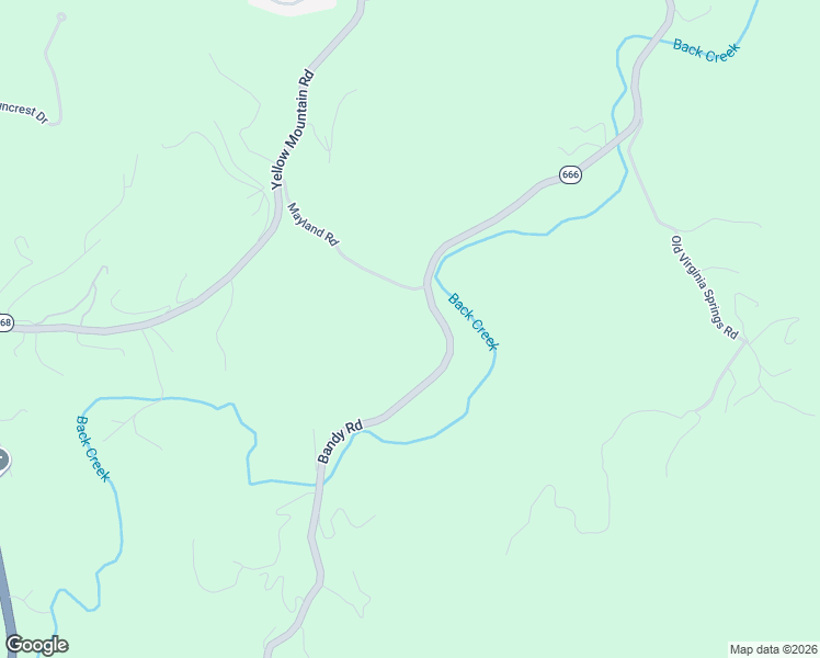 map of restaurants, bars, coffee shops, grocery stores, and more near 5327 Bandy Road in Roanoke