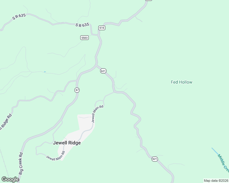 map of restaurants, bars, coffee shops, grocery stores, and more near 1357 Jewell Main Road in Jewell Ridge