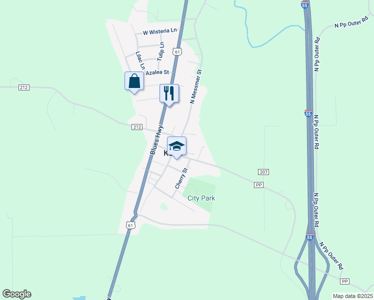 map of restaurants, bars, coffee shops, grocery stores, and more near 220 Mill Road in Kelso