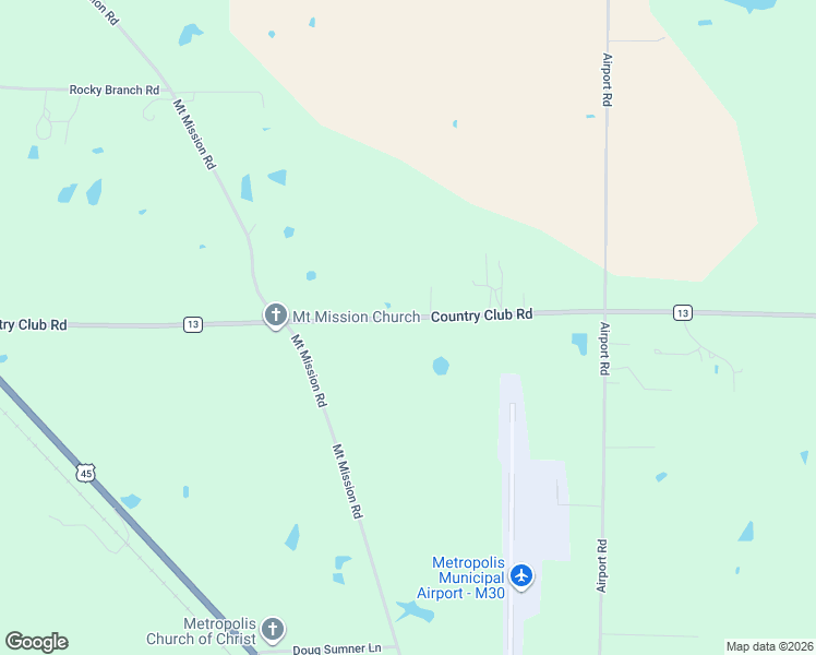 map of restaurants, bars, coffee shops, grocery stores, and more near 900-962 Country Club Road in Metropolis