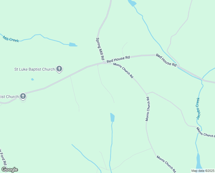 map of restaurants, bars, coffee shops, grocery stores, and more near 13633 Red House Road in Brookneal