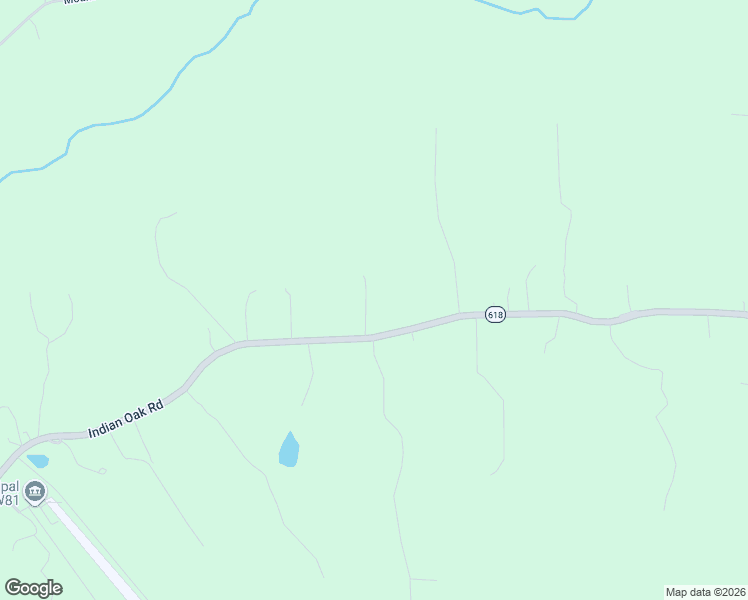 map of restaurants, bars, coffee shops, grocery stores, and more near 2297 Indian Oak Road in Crewe