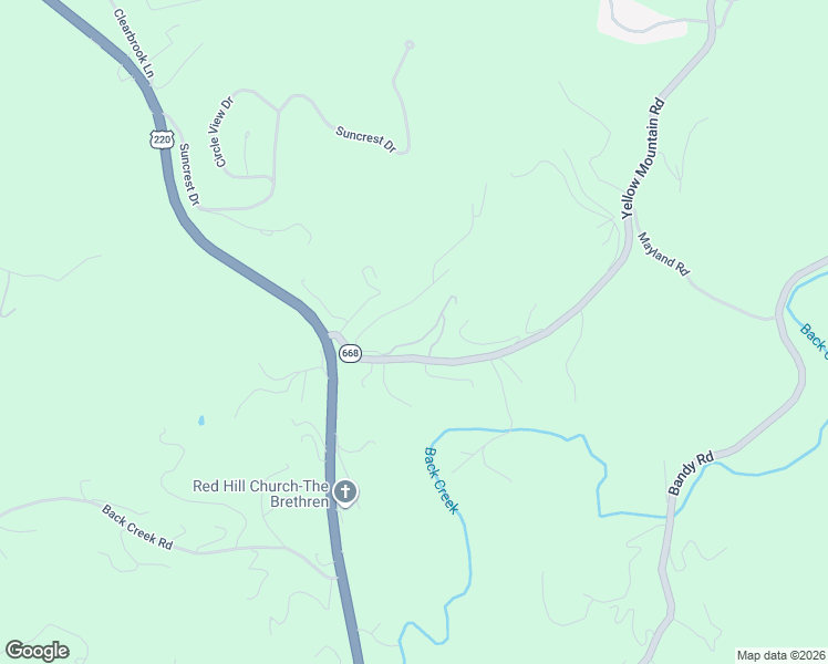 map of restaurants, bars, coffee shops, grocery stores, and more near 5625 Hillside Road in Roanoke