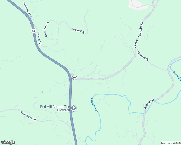 map of restaurants, bars, coffee shops, grocery stores, and more near 5625 Hillside Road in Roanoke