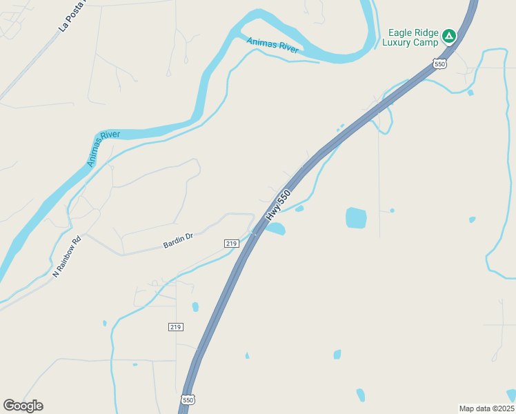 map of restaurants, bars, coffee shops, grocery stores, and more near 819 County Road 219 in Durango