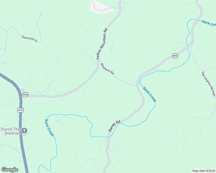 map of restaurants, bars, coffee shops, grocery stores, and more near 5327 Bandy Road in Roanoke