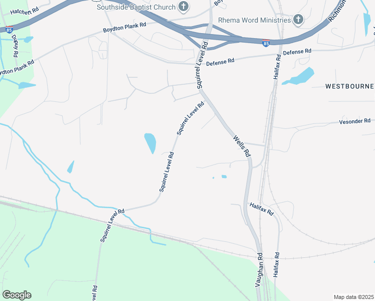 map of restaurants, bars, coffee shops, grocery stores, and more near 2339 Squirrel Level Road in Petersburg