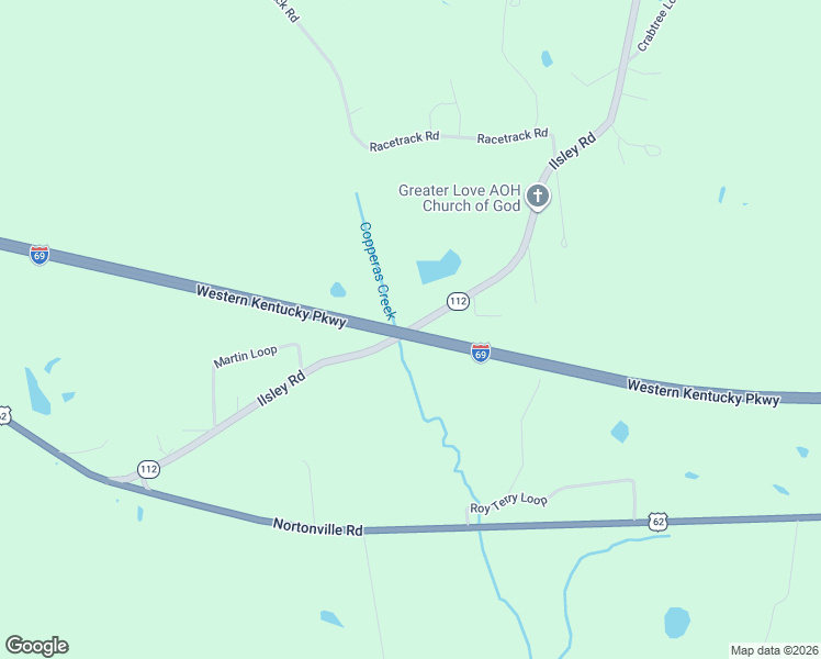 map of restaurants, bars, coffee shops, grocery stores, and more near 8801-9091 Ilsley Road in Dawson Springs