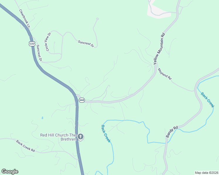 map of restaurants, bars, coffee shops, grocery stores, and more near 5787 Cox Hopkins Road in Roanoke