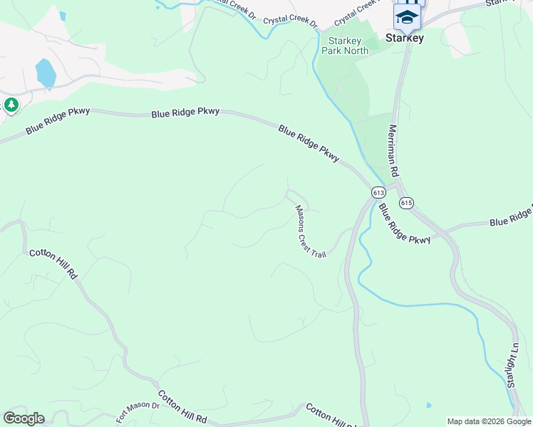 map of restaurants, bars, coffee shops, grocery stores, and more near 7110 Linn Cove Court in Roanoke