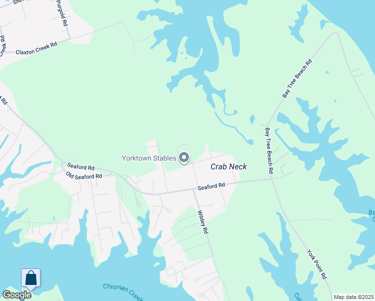 map of restaurants, bars, coffee shops, grocery stores, and more near 203 Hansford Lane in Seaford