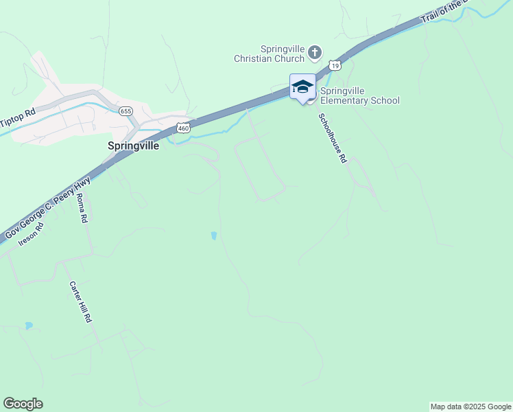 map of restaurants, bars, coffee shops, grocery stores, and more near 521 Montclair Circle Road in Springville