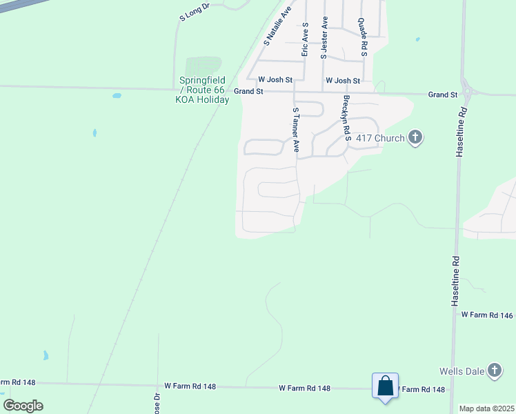 map of restaurants, bars, coffee shops, grocery stores, and more near 5639 West Pine Street in Springfield