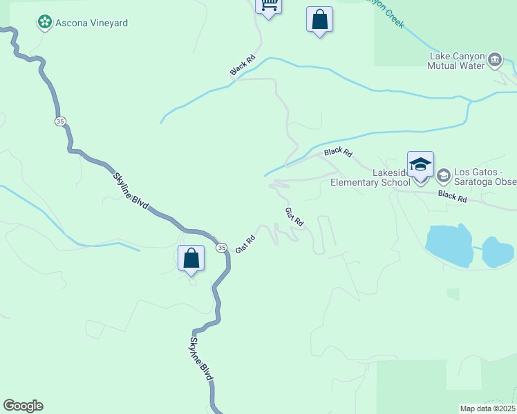 map of restaurants, bars, coffee shops, grocery stores, and more near 20245 Gist Road in Los Gatos