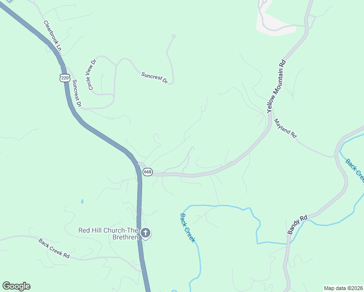 map of restaurants, bars, coffee shops, grocery stores, and more near 5787 Cox Hopkins Road in Roanoke