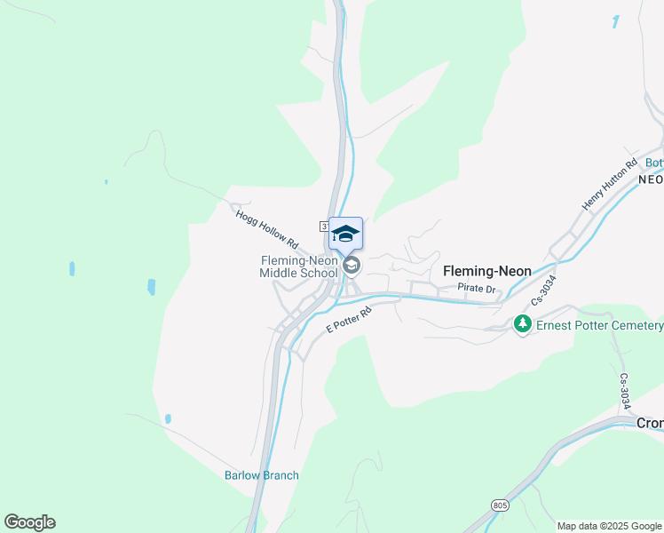 map of restaurants, bars, coffee shops, grocery stores, and more near 2nd Street in Fleming-Neon