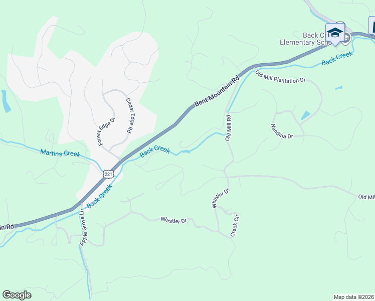 map of restaurants, bars, coffee shops, grocery stores, and more near 7716 Old Bent Mountain Rd in Roanoke