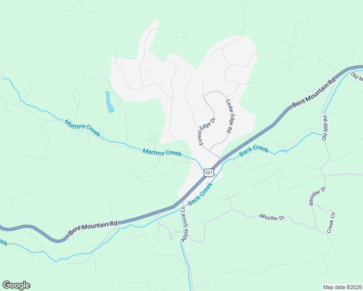 map of restaurants, bars, coffee shops, grocery stores, and more near 8055 Martins Creek Road in Roanoke