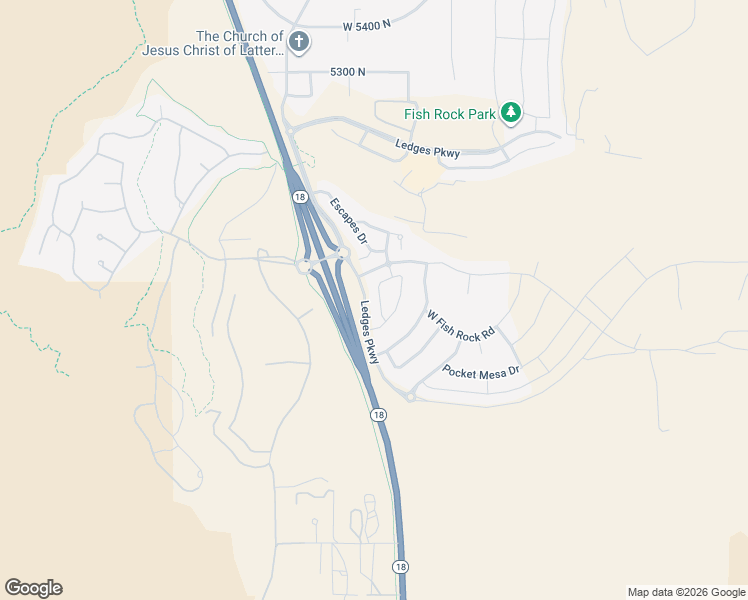 map of restaurants, bars, coffee shops, grocery stores, and more near 4845 Fishers Island Way in St. George