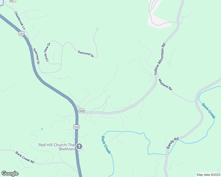 map of restaurants, bars, coffee shops, grocery stores, and more near 5807 Cox Hopkins Road in Roanoke