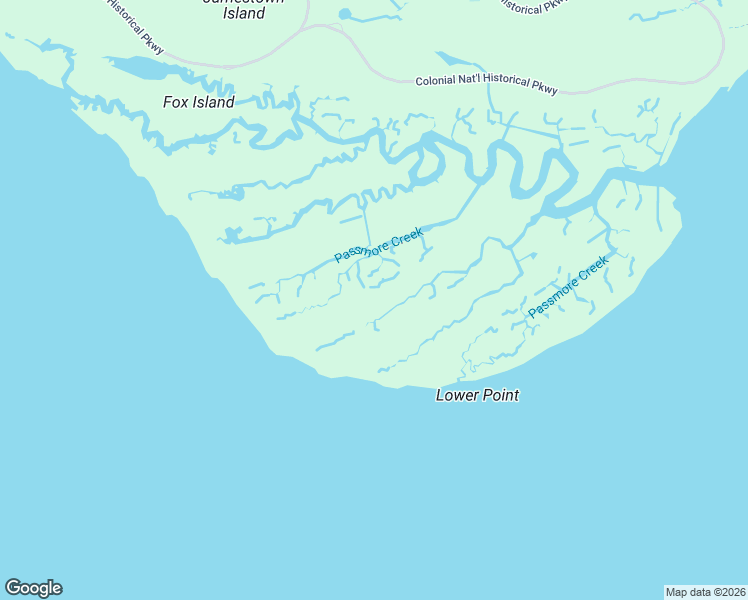 map of restaurants, bars, coffee shops, grocery stores, and more near Unnamed Road in Williamsburg