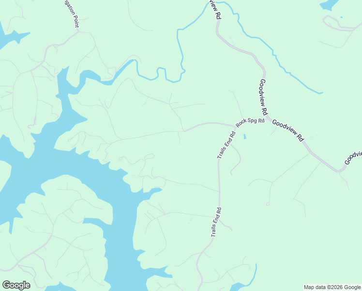 map of restaurants, bars, coffee shops, grocery stores, and more near 1034 Red Horse Drive in Goodview