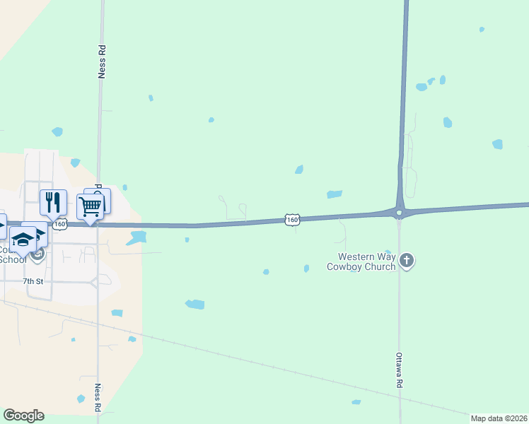 map of restaurants, bars, coffee shops, grocery stores, and more near 1460 14000 Road in Altamont