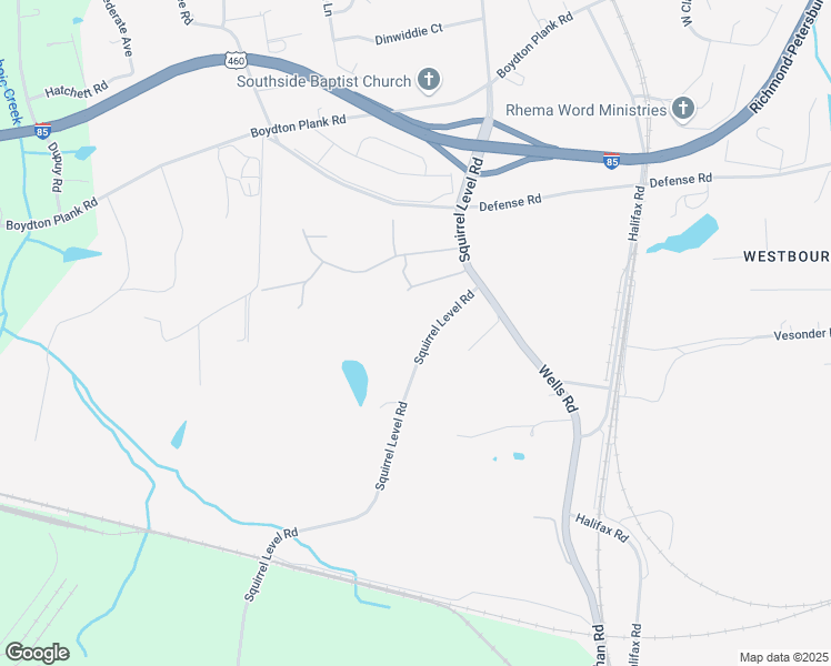 map of restaurants, bars, coffee shops, grocery stores, and more near 2218 Squirrel Level Road in Petersburg