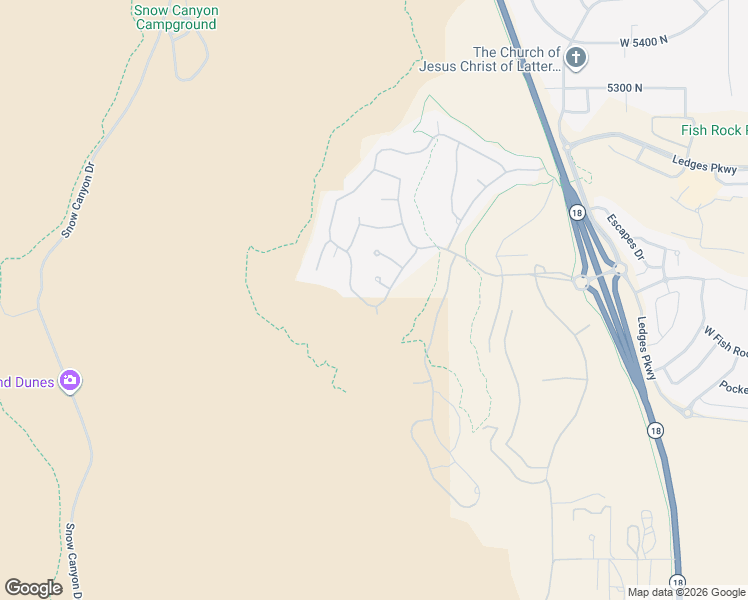 map of restaurants, bars, coffee shops, grocery stores, and more near 4868 North Long Sky Circle in St. George