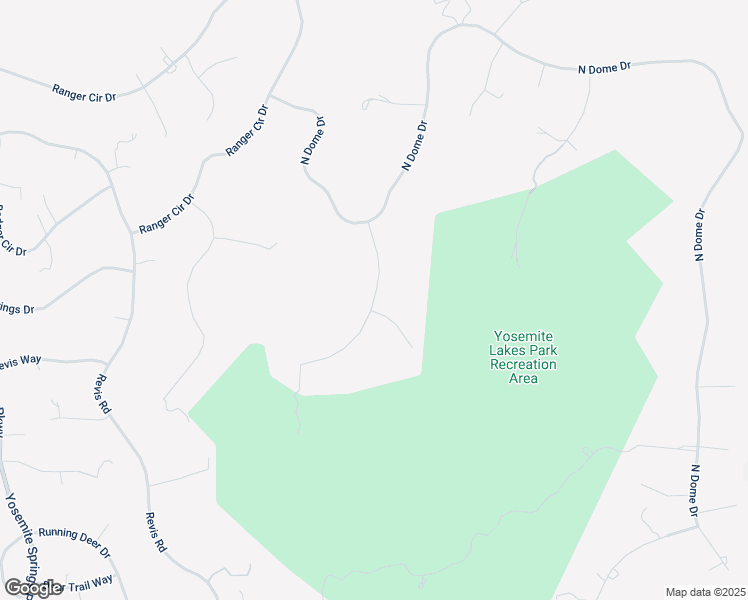 map of restaurants, bars, coffee shops, grocery stores, and more near Sentinel Drive in Yosemite Lakes