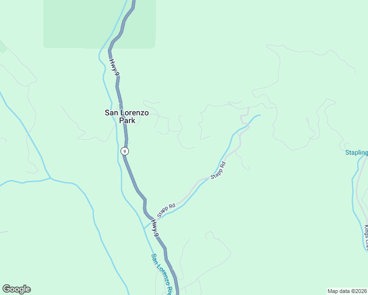 map of restaurants, bars, coffee shops, grocery stores, and more near 555 Echo Lane in Boulder Creek