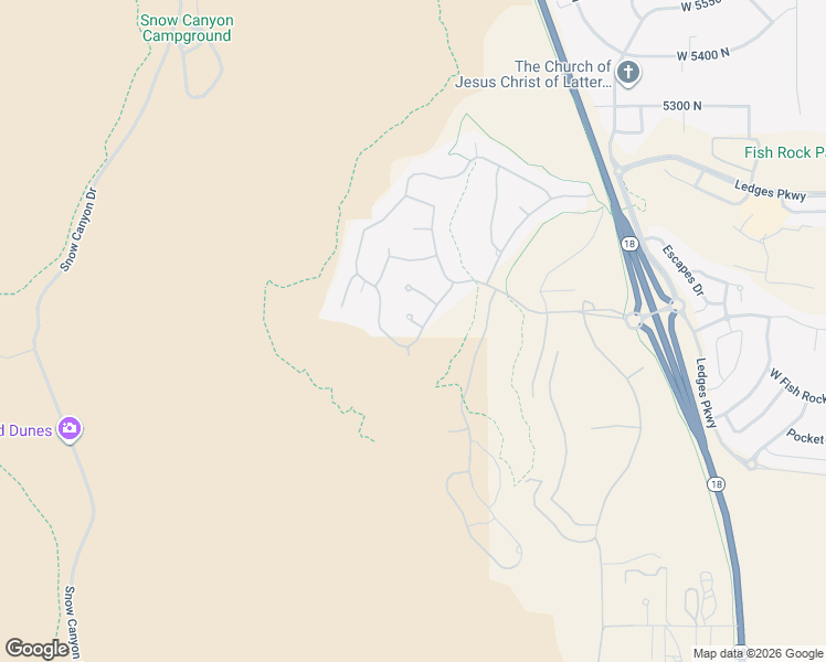 map of restaurants, bars, coffee shops, grocery stores, and more near 2197 Reserve Circle in St. George