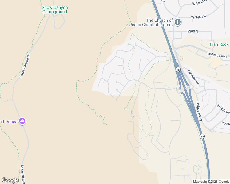 map of restaurants, bars, coffee shops, grocery stores, and more near 2205 Reserve Circle in St. George