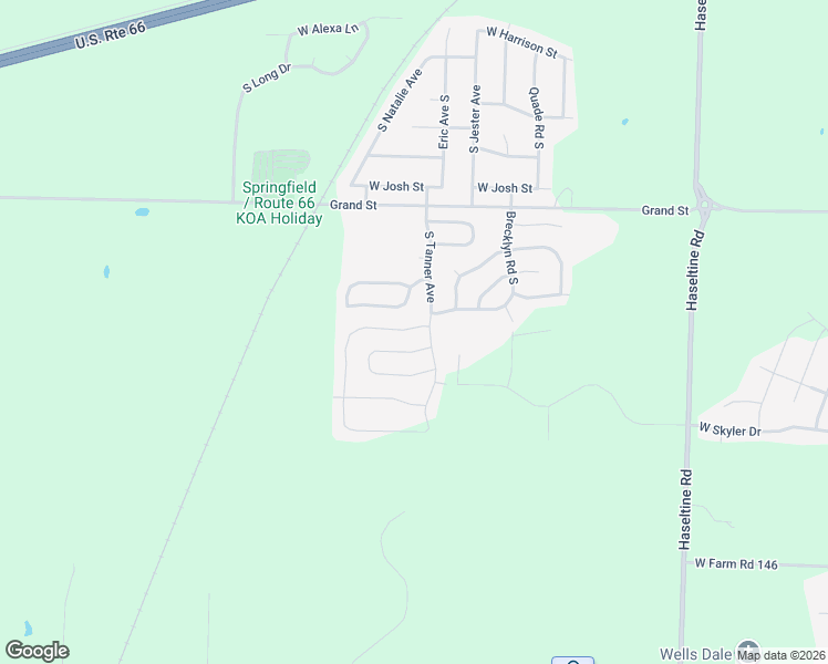 map of restaurants, bars, coffee shops, grocery stores, and more near 5568 West Longleaf Drive in Springfield