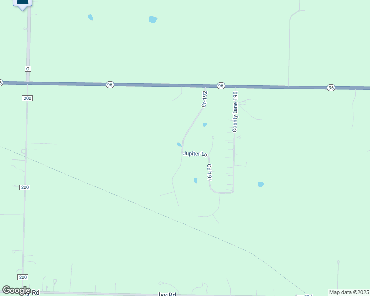 map of restaurants, bars, coffee shops, grocery stores, and more near 9670 County Lane 192 in Carthage
