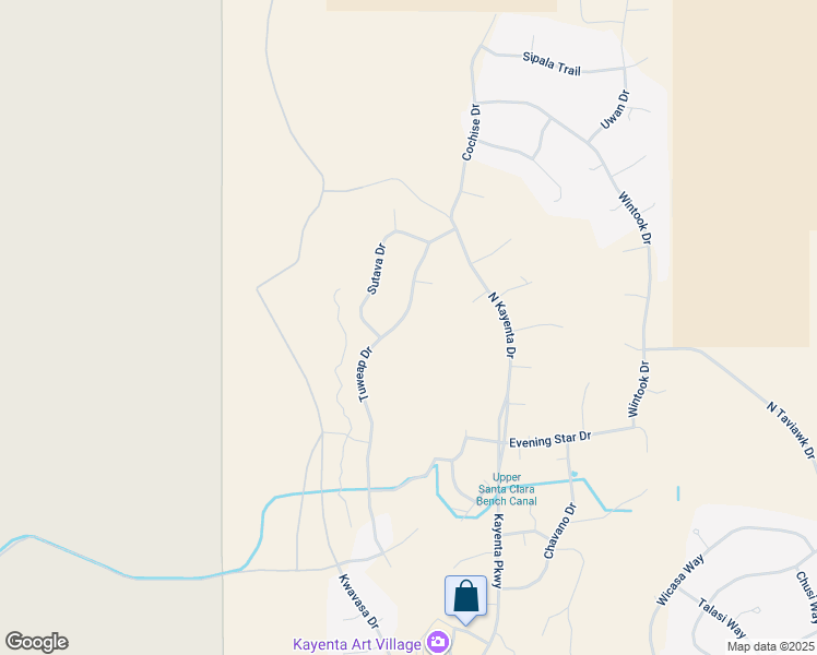 map of restaurants, bars, coffee shops, grocery stores, and more near 1450 Tuweap Drive in Ivins