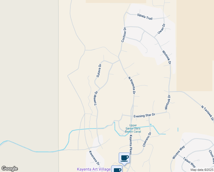 map of restaurants, bars, coffee shops, grocery stores, and more near 1450 Tuweap Drive in Ivins