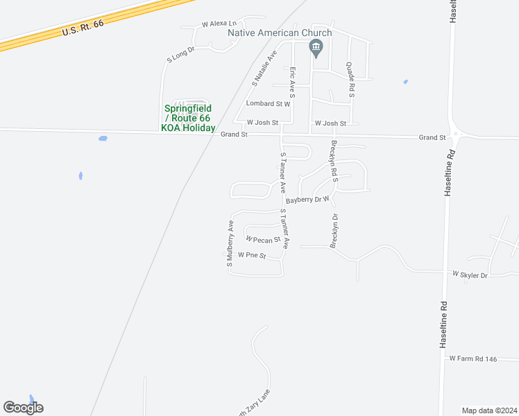 map of restaurants, bars, coffee shops, grocery stores, and more near 5589 West Longleaf Drive in Springfield